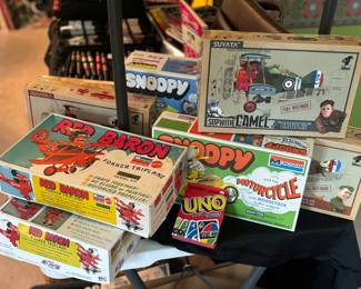 Red baron, snoopy, and other vintage models