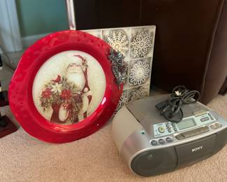 Santa plate, Sony cd radio
