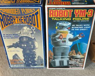 Robby the robot and Robot YM-3 from lost in space