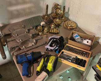 Heat gun, sander, brass and other various project parts