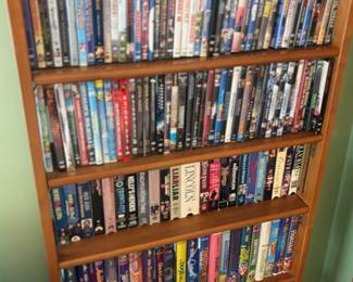 100’s of dvds and vhs