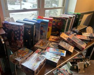 Marvel action figures, revell model kits