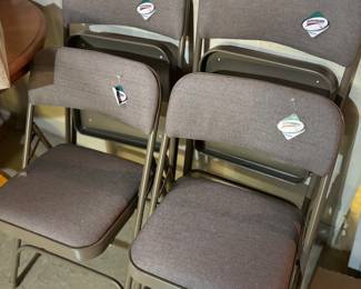 Second set of brand new padded folding chairs