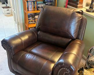 Leather reclining chair