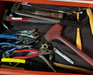 Tools, pliers, wrenches, hammers