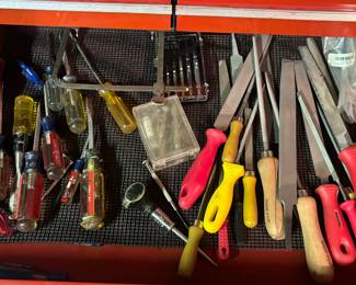 Files, screwdrivers