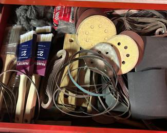 Painting and sanding supplies
