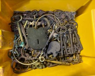 Antique locks and keys