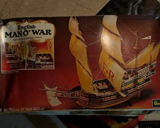 Revell man o’ war ship model