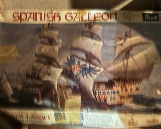 Vintage Revell Spanish galleon model ship