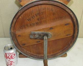 White Cedar Cylinder Churn