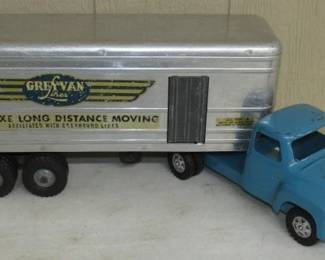 1950's Toy Truck & Trailer