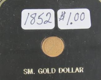 1852 Gold $1.00 Coin