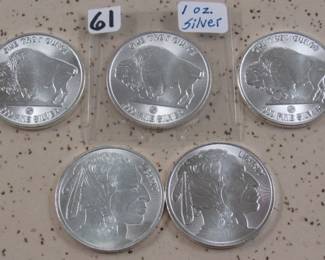 1 oz. Silver Buffalo Rounds