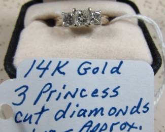 14K Princess Diamond Ring