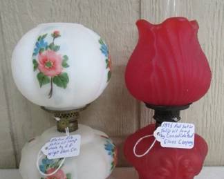 Antique Miniature Oil Lamps