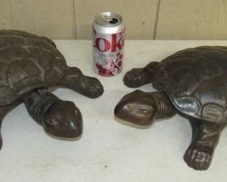 Antique Turtle Spittoons - Maker Marked Royal Products - Chicago