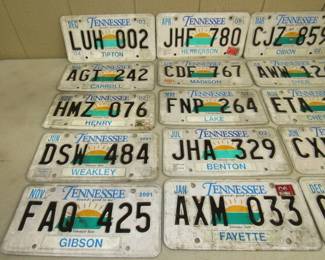 TN License Plates