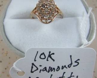 10K Diamond Ring