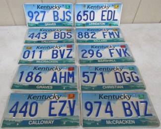 Kentucky License Plates