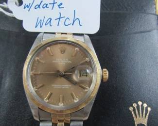 Men's Rolex 14K & SS w/Date Watch