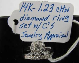 14K Diamond Ring Set