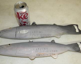 Folk Art Carved Fish by Sid Howard