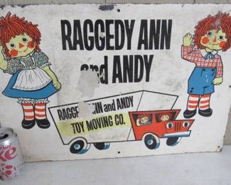 Masonite Raggedy Ann & Andy Sign