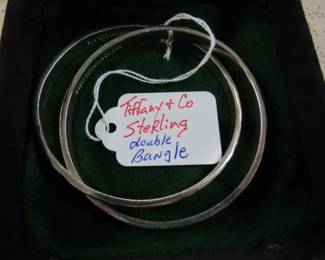 Tiffany & Co. Sterling Double Bangle