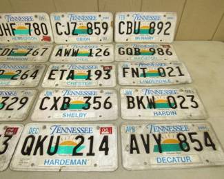 TN License Plates