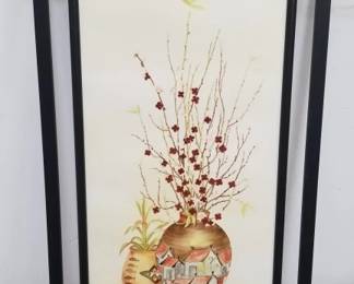 Lot # : 316 - Vintage Asian style watercolor on paper
