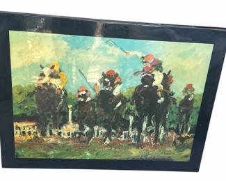 Lot # : 233z - Nell Smith horse racing art print
