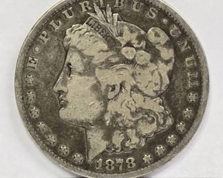 Lot # : 440 - 1878-CC Carson City Morgan silver dollar coin
