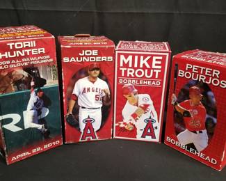 Lot # : 379 - Group of MLB Angels Bobbleheads
