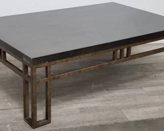 Lot # : 123 - Lexington travertine cocktail table
