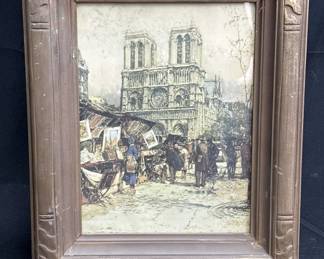 Lot # : 528 - Framed vintage print of Notre Dame, Paris
Frame 