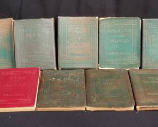 Lot # : 386 - Group of antique little leather library poems
