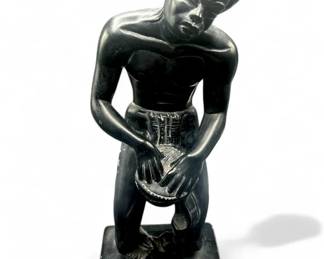 Lot # : 377a - Vintage African man statue
