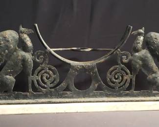 Lot # : 438 - Vintage Iron and composite charger stand
