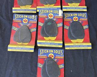 Lot # : 366z - Group of 7 vintage Stick On Soles
