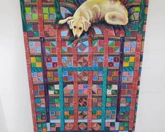 Lot # : 130 - Large signed oil painting on canvas
