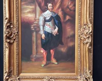 Lot # : 99 - Oil on canvas portrait of Charles, Marquis de
Vieuville