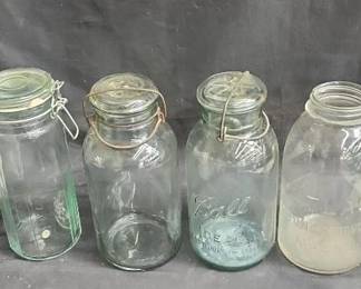 Lot # : 507j - Lot of mason style jars
