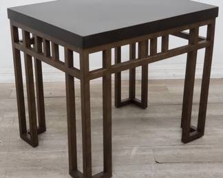 Lot # : 120 - Lexington travertine end table
