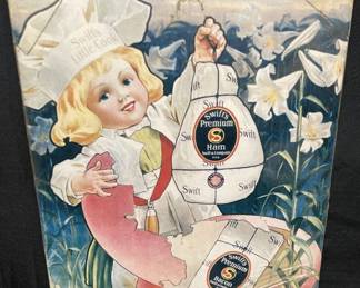 Lot # : 598v - Vintage Swift and Co. tin poster ad
