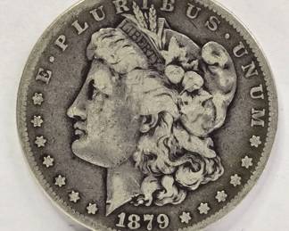 Lot # : 437 - 1879-S Morgan silver dollar coin
