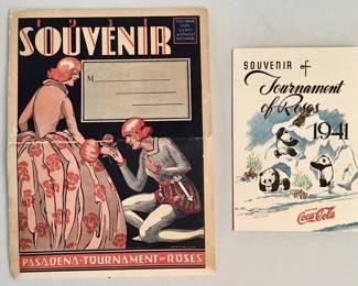 Lot # : 489 - Vintage Tournament of Roses ephemera
