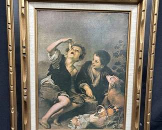 Lot # : 559v - Framed Bartolome Esteban print on canvas
