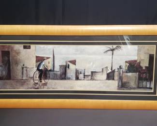 Lot # : 129 - Large framed print
