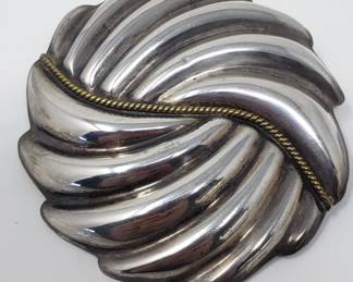 Lot # : 43 - Mexican sterling silver brooch/pin
